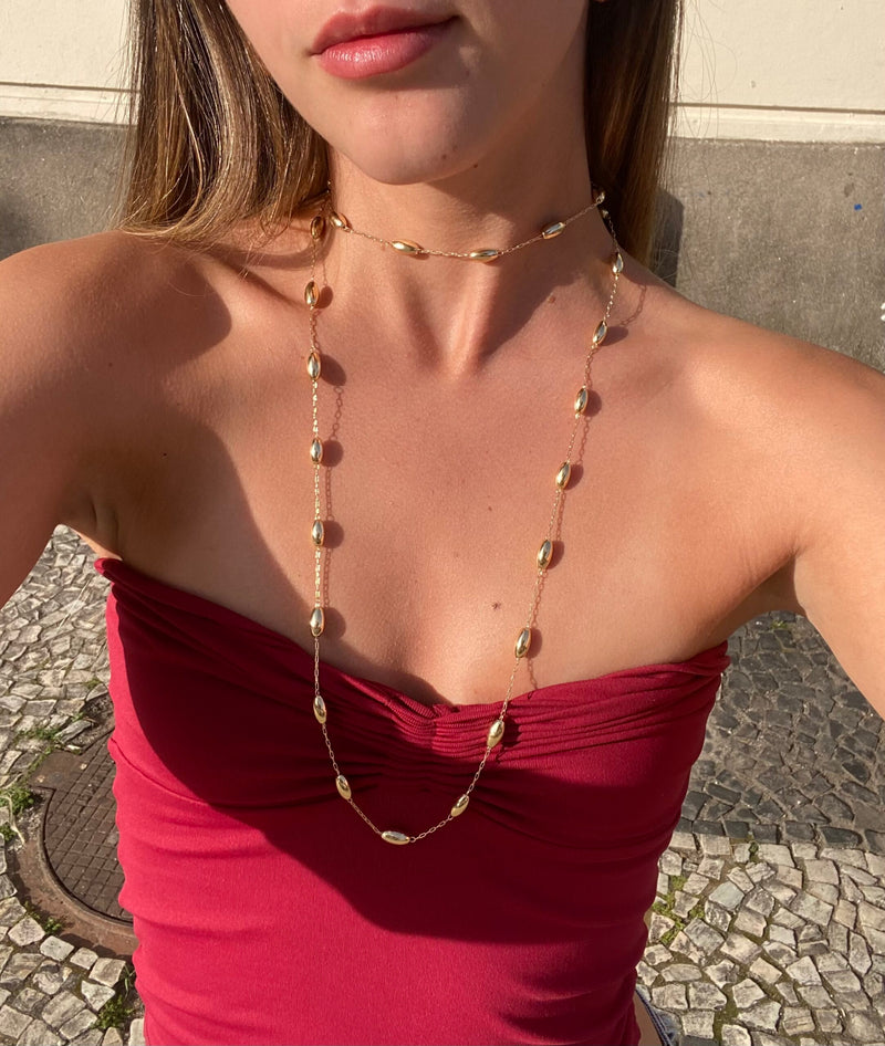 Mix Iza - Colar Dourado Lucky Bijoux