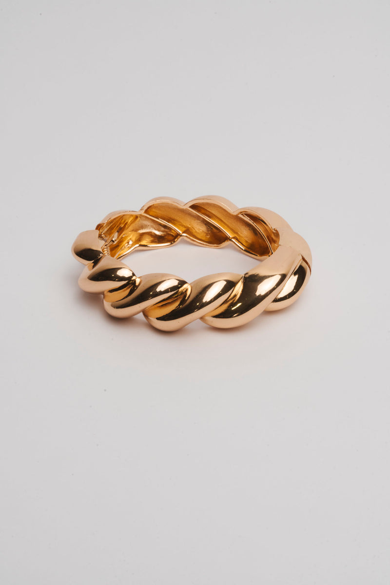 Bracelete Croissant - Bracelete Dourado Lucky Bijoux