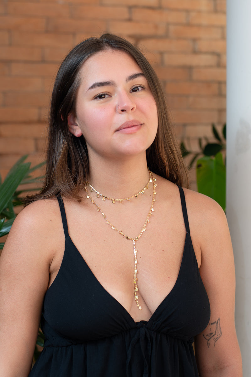 Mix Shine - Colar Dourado Lucky Bijoux