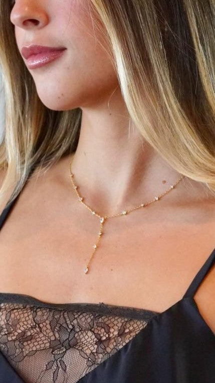 Colar Gravatinha Crystal