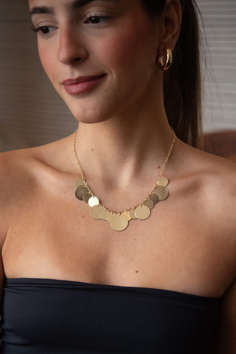 Colar Bebel - Colar Dourado Lucky Bijoux