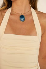 The Lucky Necklace - Azul - Colar Dourado Lucky Bijoux