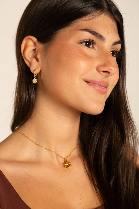 Colar Daisy - Colar Dourado Lucky Bijoux