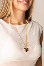 Colar Coração Stars - Colar Dourado Lucky Bijoux