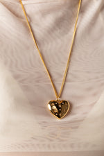 Colar Coração Stars - Colar Dourado Lucky Bijoux