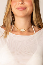 Choker Gem - Branca