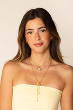 Colar Fio Baiano Cristal - Colar Dourado Lucky Bijoux
