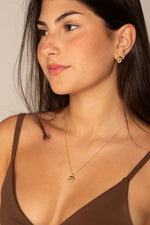 Conjunto Mini Croissant - Argola Dourada Lucky Bijoux