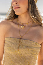 Colar Starfish - Colar Dourado Lucky Bijoux