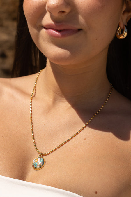 Colar Good Luck - Colar Dourado Lucky Bijoux