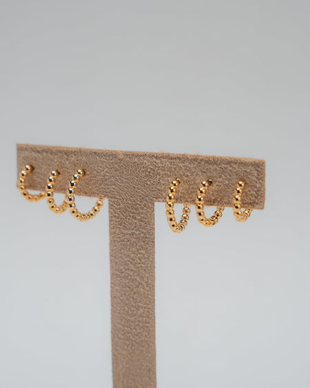 Trio de Argolinhas de Bolinhas