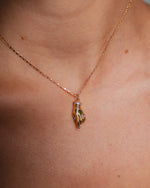 Colares Mãos - Colar Dourado Lucky Bijoux
