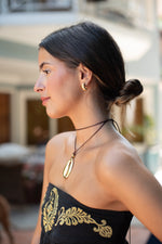 Argola Croissant - Argola Dourada Lucky Bijoux
