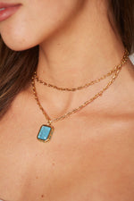 Colar Spring Gem - Azul