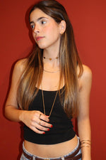 Choker 3 corações - Colar Dourado Lucky Bijoux