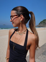Choker Pingentes - Colar Dourado Lucky Bijoux