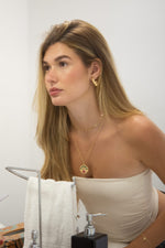 Mix Choker Cartier + Colar Colorful Eye - Colar Dourado Lucky Bijoux