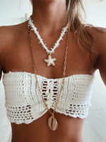 Colar Star Shell - Colar Dourado Lucky Bijoux