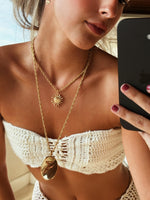 Colar Gold Medal - Colar Dourado Lucky Bijoux